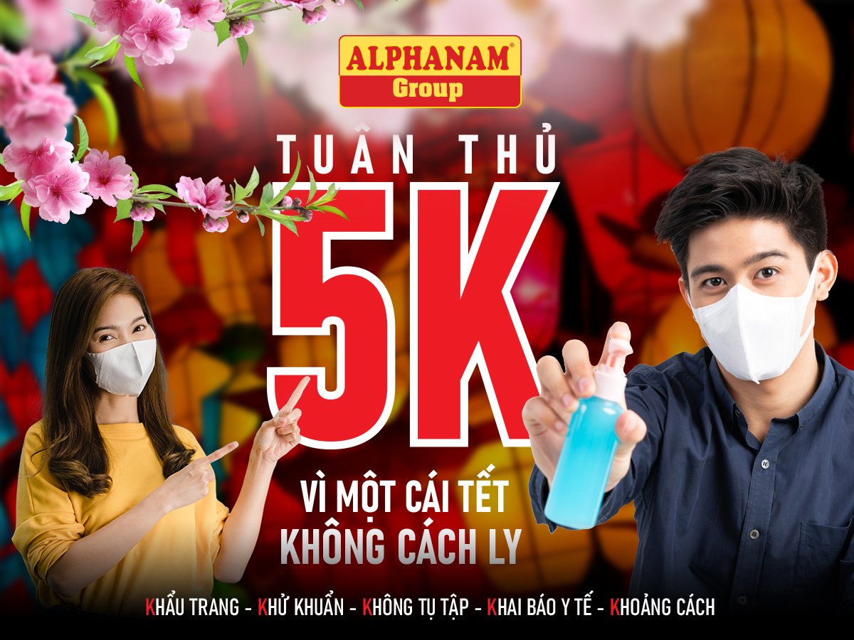 Read more about the article VÌ MỘT CÁI TẾT KHÔNG CÁCH LY, HÃY CÙNG NHAU TUÂN THỦ 5K