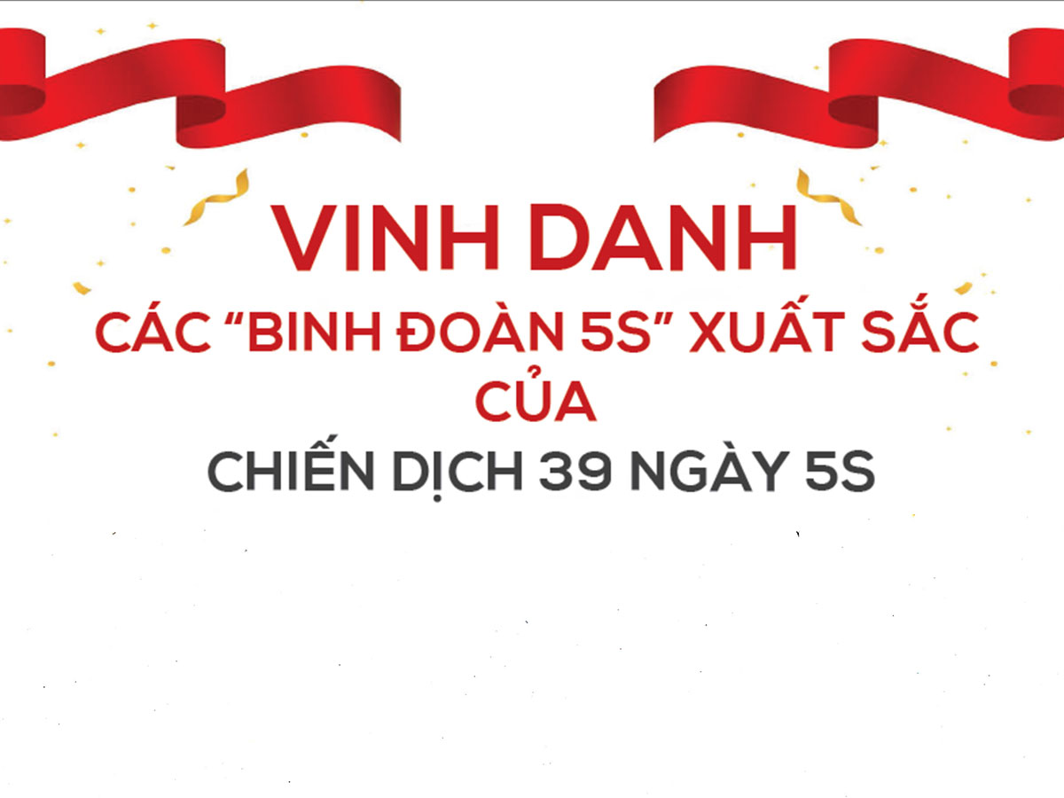 Read more about the article VINH DANH CÁC “BINH ĐOÀN 5S” XUẤT SẮC CỦA CHIẾN DỊCH 39 NGÀY 5S