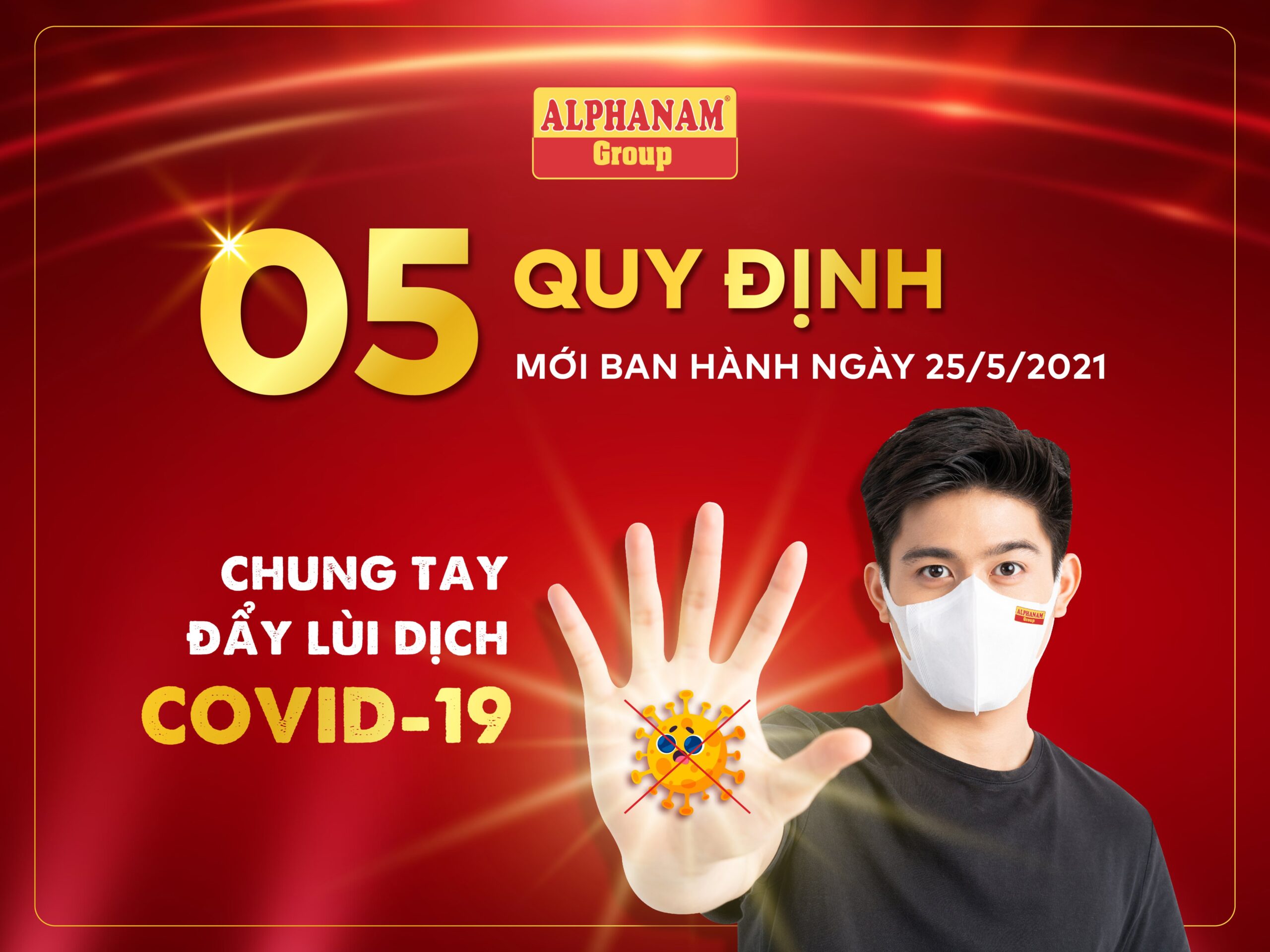 Read more about the article 5 QUY ĐỊNH MỚI CỦA ALPHANAM GROUP VỀ PHÒNG, CHỐNG DỊCH COVID-19