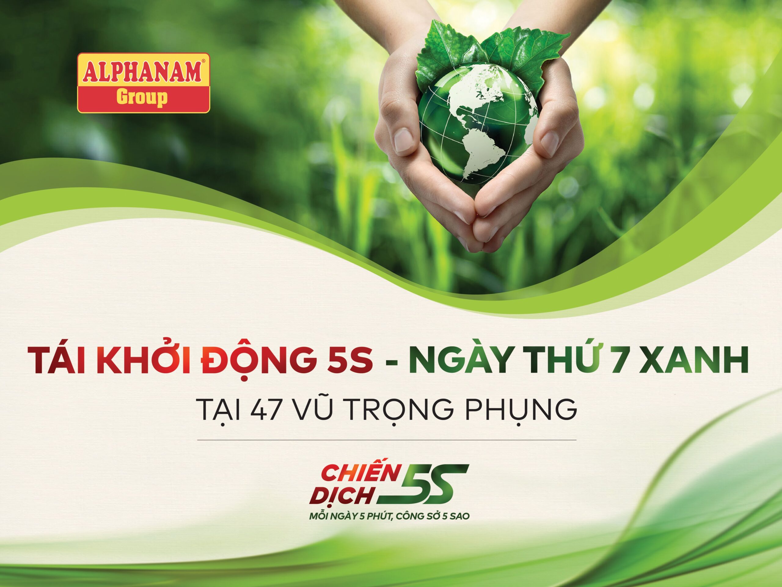 Read more about the article CHIẾN DỊCH 5S – ”NGÀY THỨ 7 XANH” TRỞ LẠI TẠI TRỤ SỞ 47 VŨ TRỌNG PHỤNG