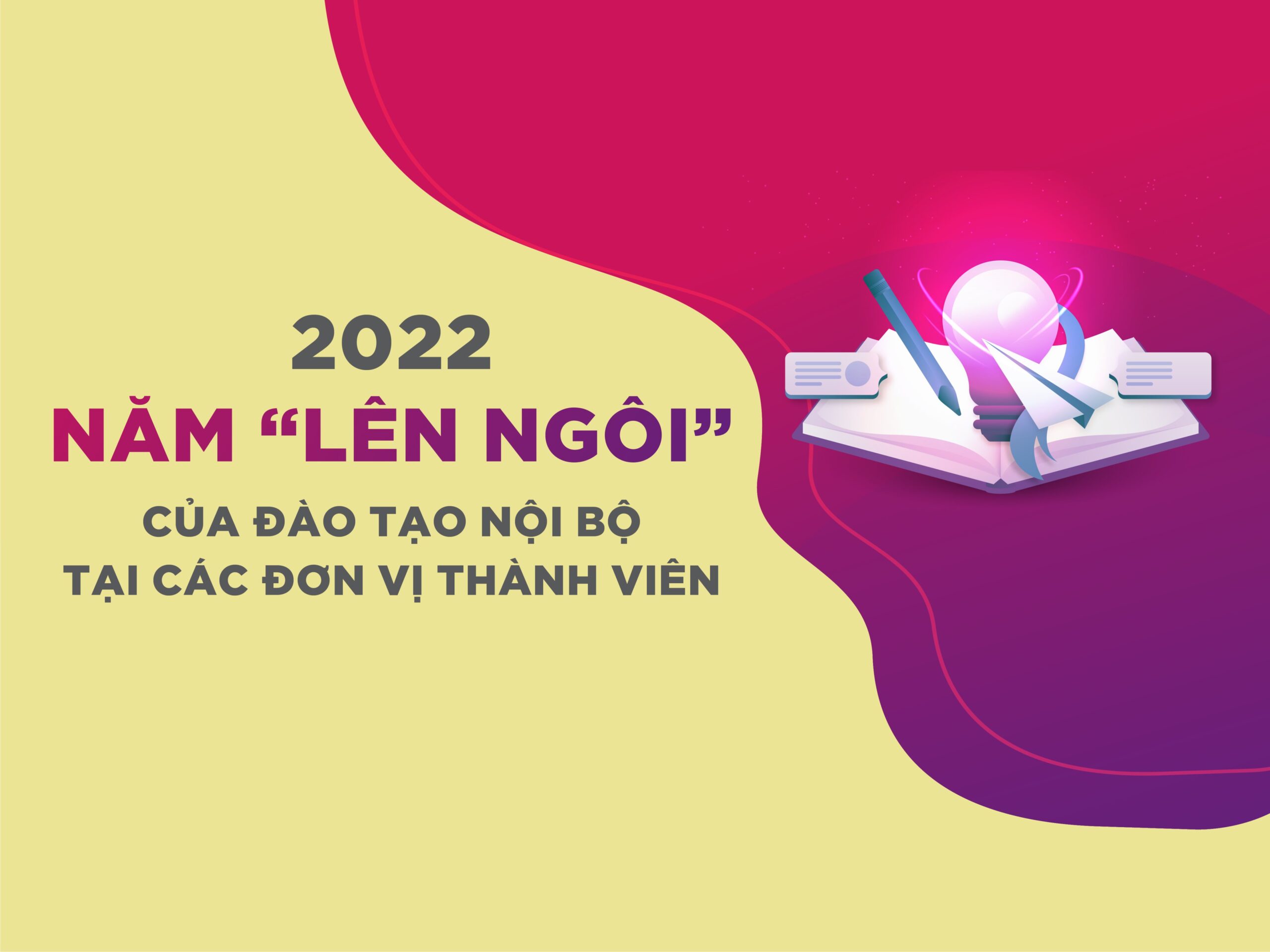 Read more about the article [E-Magazine] 2022 – NĂM “LÊN NGÔI” CỦA ĐÀO TẠO NỘI BỘ TẠI CÁC ĐƠN VỊ THÀNH VIÊN