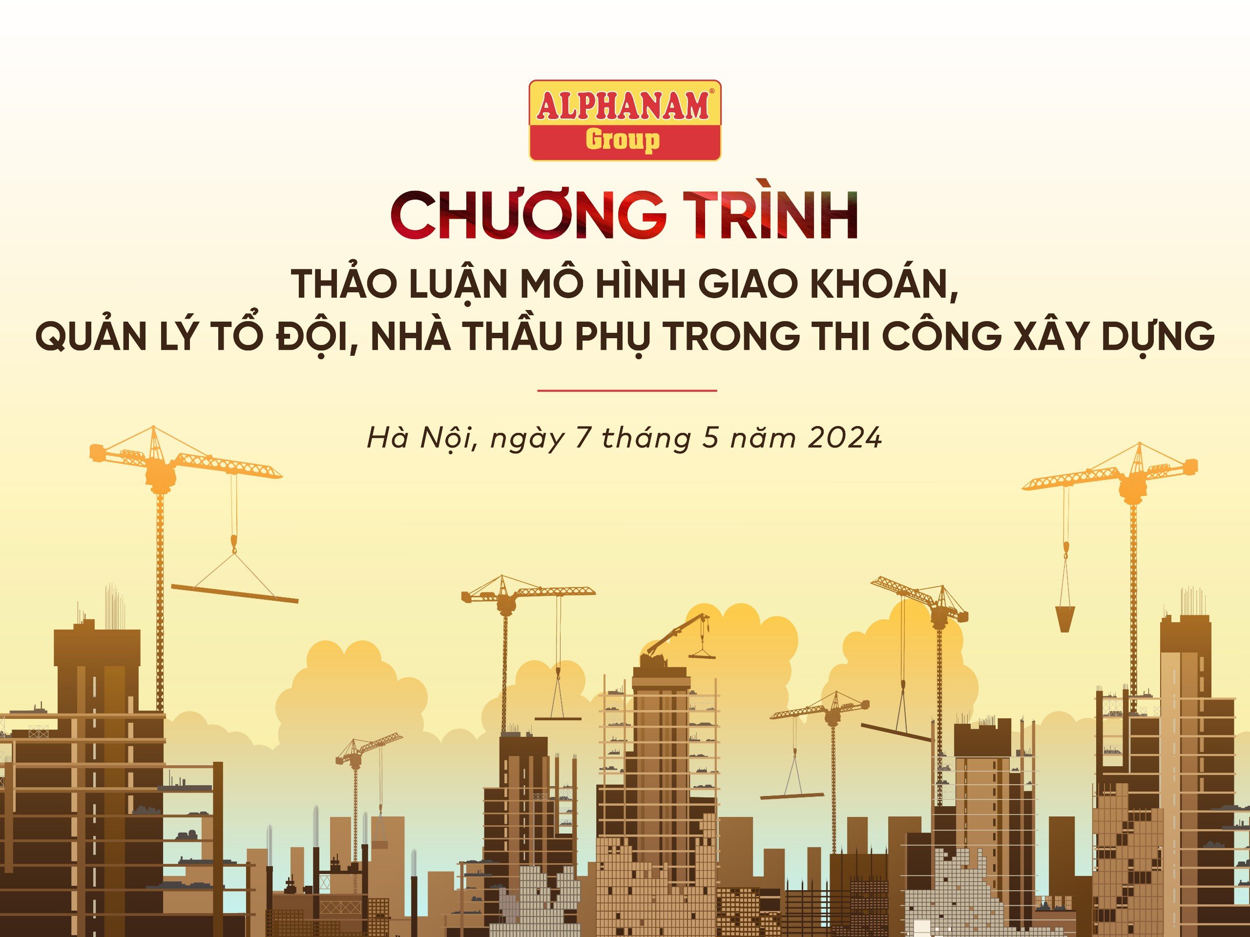 Read more about the article CHƯƠNG TRÌNH THẢO LUẬN MÔ HÌNH GIAO KHOÁN, QUẢN LÝ TỔ ĐỘI, NHÀ THẦU PHỤ TRONG THI CÔNG XÂY DỰNG